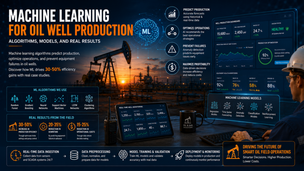 machine learning oil well production